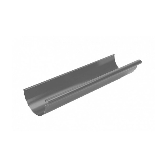 Желоб водосточный (3 м.) STAL, 145/80 (125/80), d-125 мм, цвет Графит hidden, Galeco