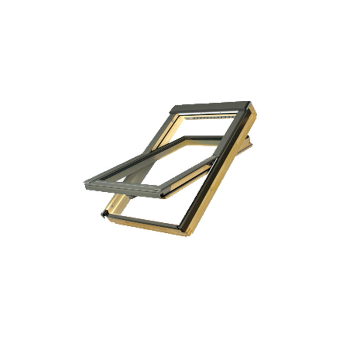 Деревянное мансардное окно, FTU-V U3, 94x118, Среднеповоротное открывание, Fakro